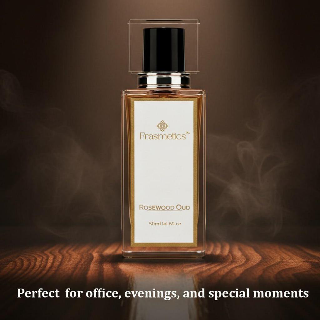 Rosewood Oud Eau De Parfum voor Mannen – Valentijn Special Romantisch Cadeau met Rosewood Oud & Sandelhout Geur, Warm Houtachtig