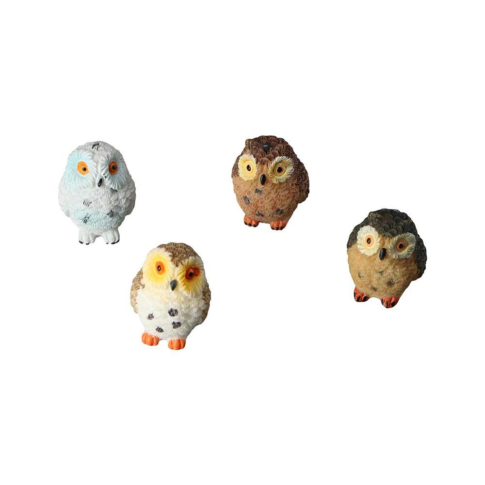 Outdoor Courtyard Easy Use Car Decoration Resin Crafts Owl Ornaments Mini Owl Miniatures Figurine