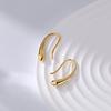 European and American Personality Geometric Metal Ear Hook Niche Design High-end Earrings Trend Simple and Versatile Earrings