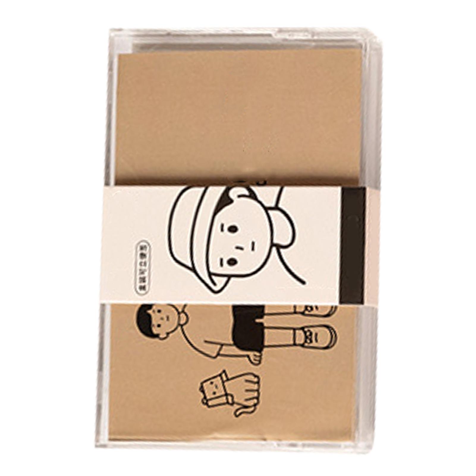 

100 Sheets Mini Decorative Memo Paper Thicker Easy to Write Small Note Paper with Plastic Box for жовтий