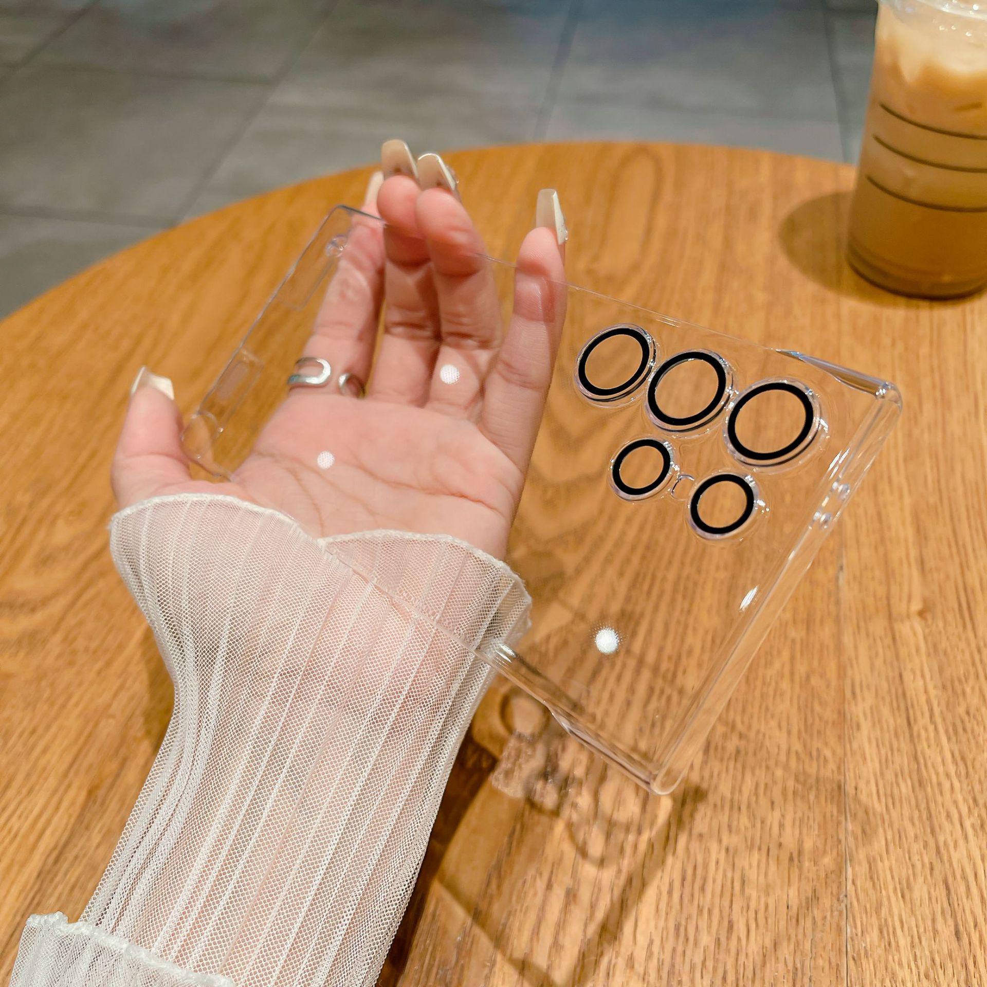 

Ультратонкий прозрачный чехол для телефона Samsung S25ULTRA с гальваническим безрамочным дизайном - Не желтеющий и прочный жесткий чехол из ПК S25 Ultra