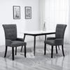 Day and Night - Day and Night Dining Chair with Dark Gray Fabric Armrests