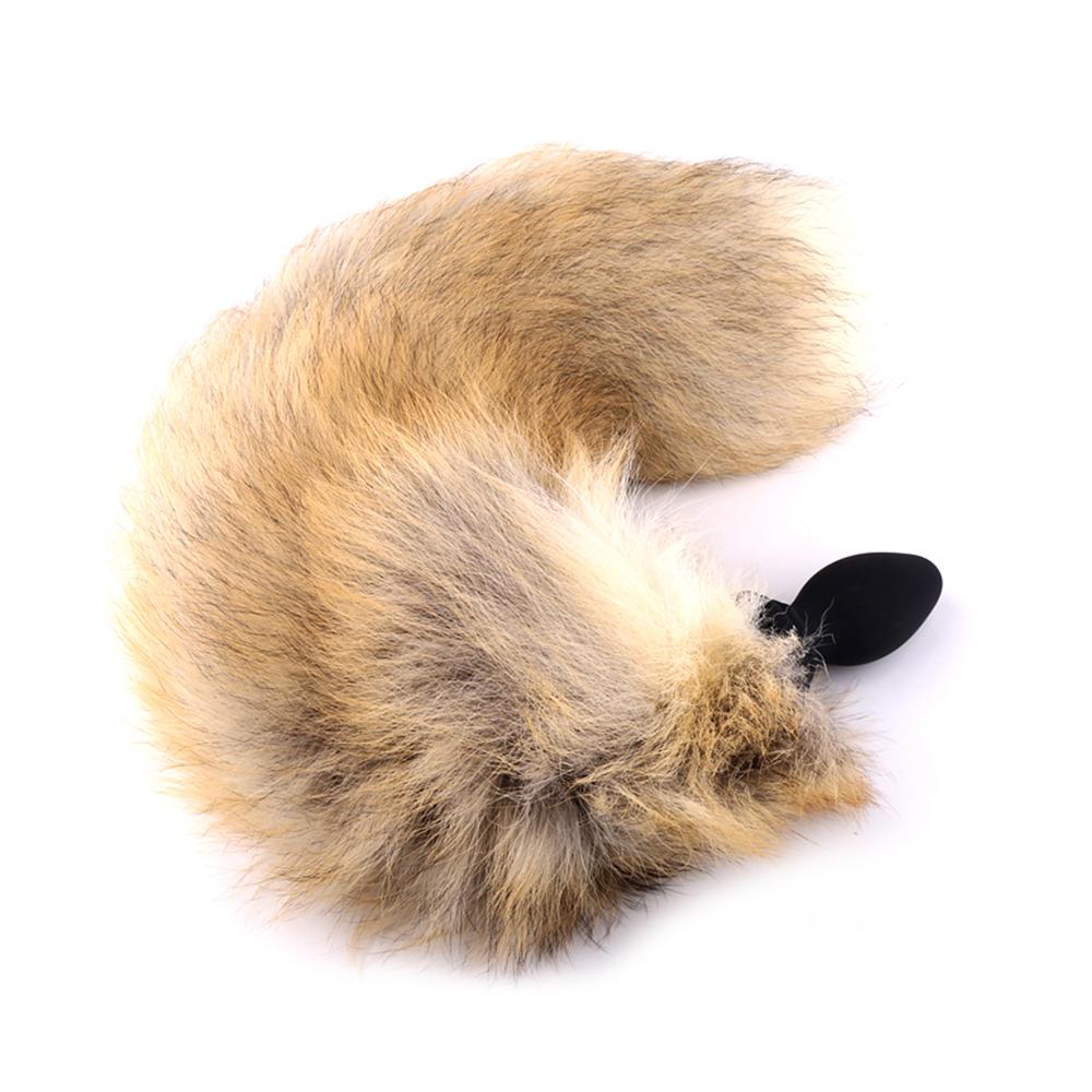 Anal Vibrator With Fox Tail Dildo Anal Plug Remote Control Anus Dilator For Women Adult Cosplay Accessories Vibrating Butt Plug