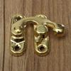 10PCS Small Antique Metal Lock Decoration Hasps Hook Wooden Jewelry Box Padlock With Screws