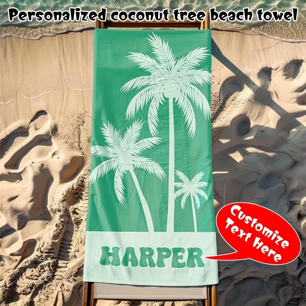 Beach Theme Beach Towel Starfish Shell Printing Microfiber Quick Drying Absorbent Large Bath Towel