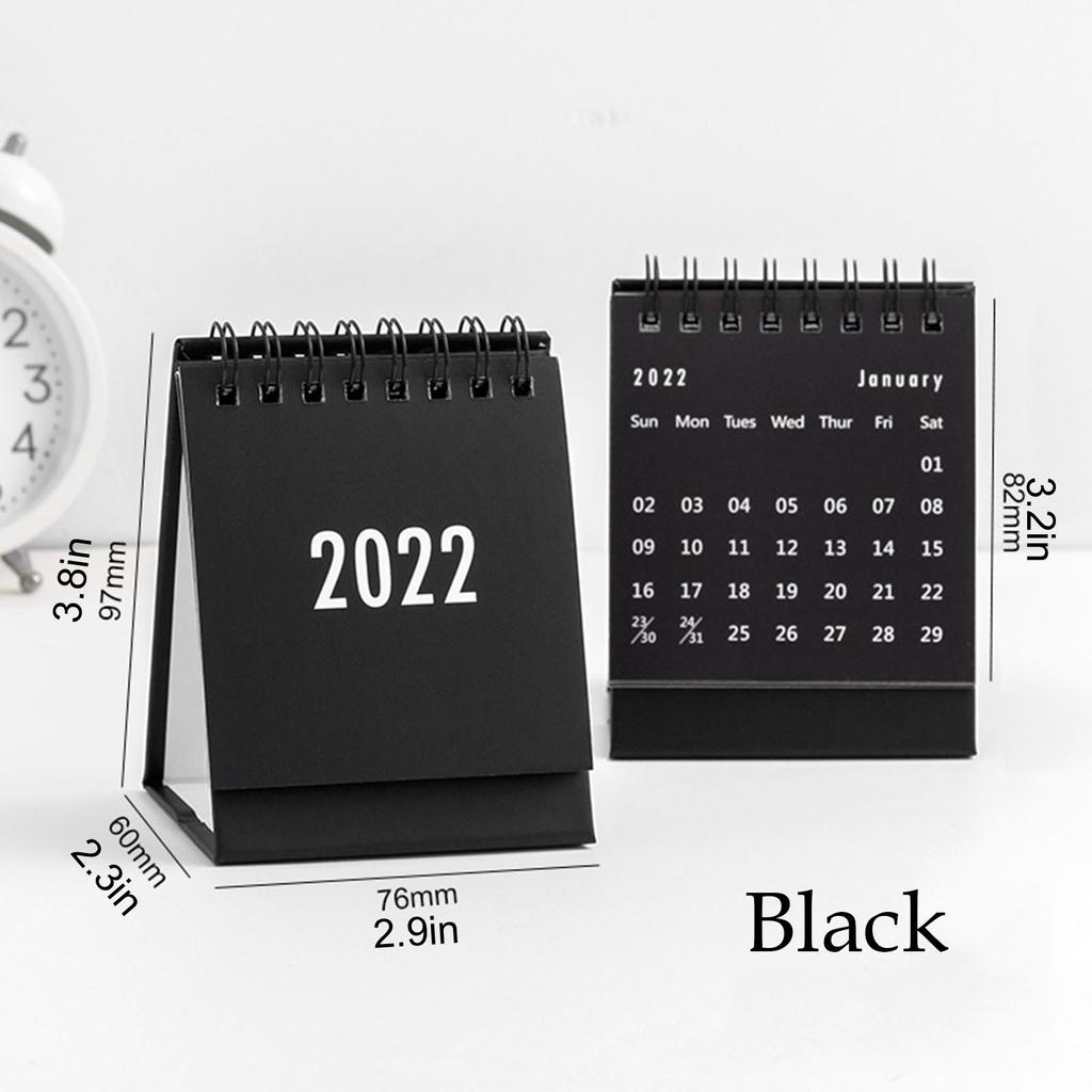2022 Desk Calendar Desktop Standing Flip Monthly Calendar For School Home Schedule Planner