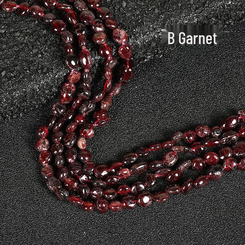 

Овальные и круглые бусины из апатита, граната, мультитурмалина, черного турмалина 6x8 мм 6*8mm/approximately 48 beads