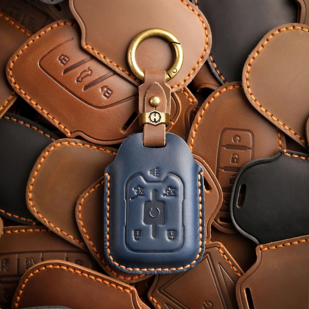 Retro key cover is suitable for cross-border special automotive general GMC pickup retro handmade leather protective cover