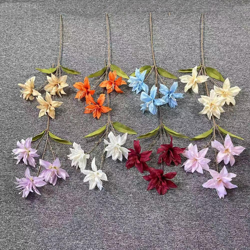 Artificial Flowers Small Lily Decoration Elegant Simulation Plants