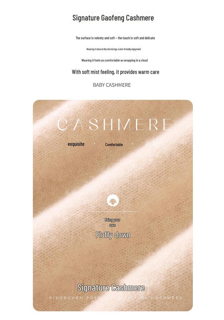 Retro Cable Knit Women's Cashmere High-Neck Pullover Sweater with Slimming Twist Pattern
