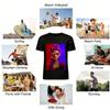 Half-faced Oni Princess Print Top Edgy Subculture Streetwear Unisex Niche Design T-Shirt Pure cotton T-shirt
