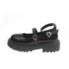 Platform Lolita Shoes Women 'S Autumn  Trends Black Pu Leather Cute Metal Buckle Mary Jane Loafers Girl School Uniform Shoes