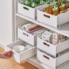 Étagère de rangement de cuisine avec glissières coulissantes, tiroir de cuisine coulissant, plateau de rangement, boîte à épices, étagère de rangement, armoires, organisateur