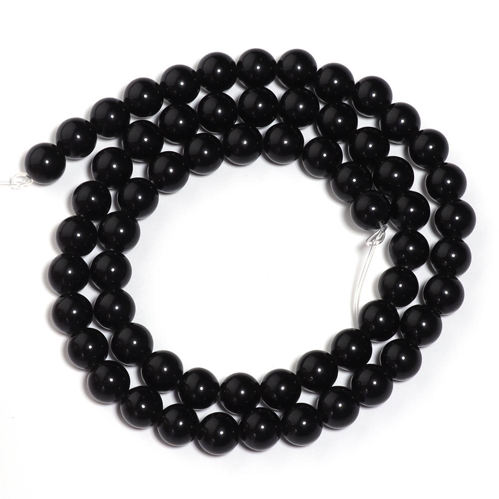 4/6/8/10mm Natural Obsidian Stone Beads Round Loose Spacer Beads For Jewelry Making DIY Crafts Bracelets Necklace Accessories