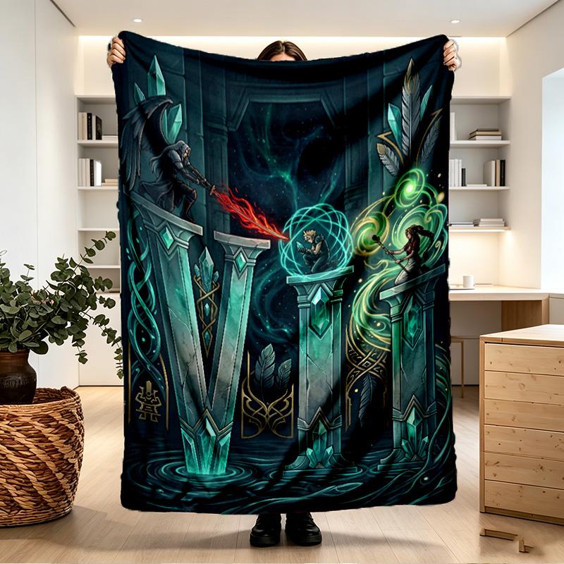 Final Fantasy Print Blanket - Soft & Comfortable, for Bedroom, Travel, Sofa, Home Decoration - Birthday Christmas Gift for Friend