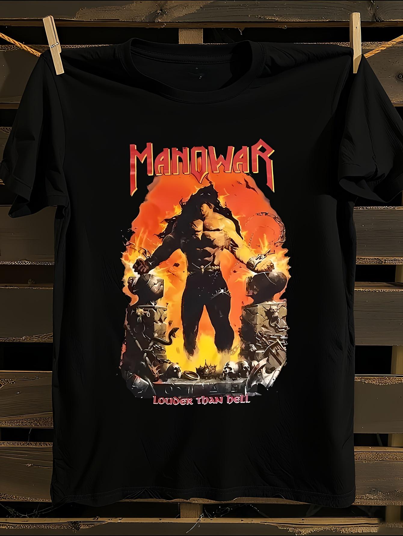 Винтажная футболка MANOWAR Винтажная 1996 года Громче Ада ... XXXXL