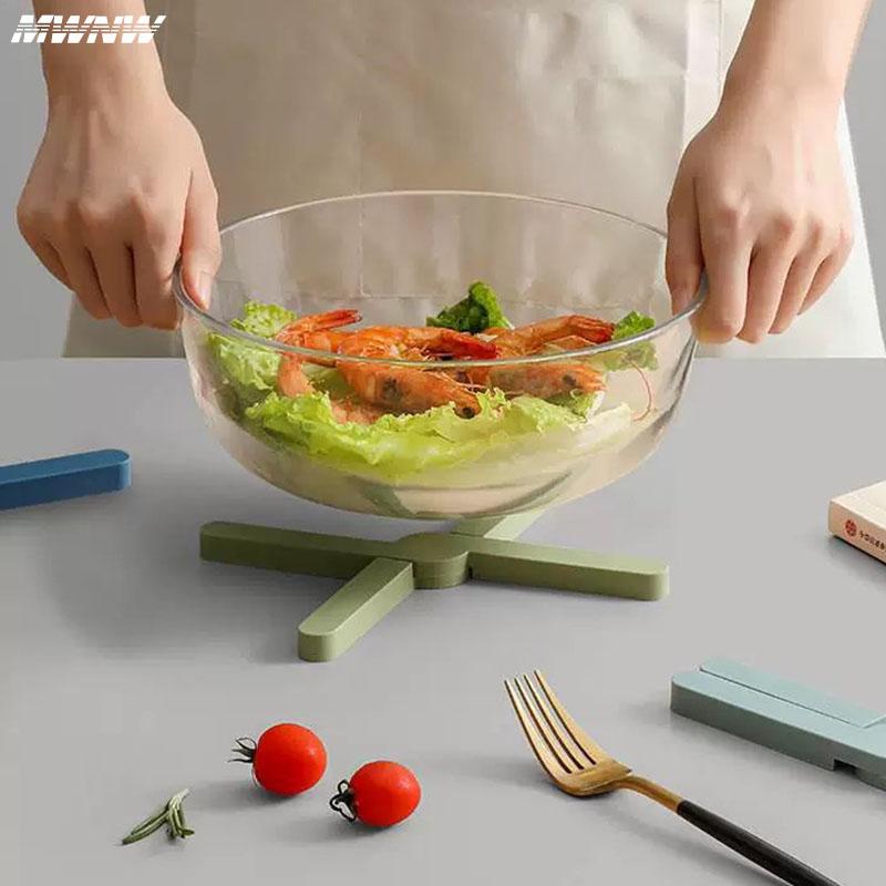 New X Foldable Rubber Tableware Insulation Mat Coaster Cup Mats Pad Heat-insulated Bowl Placemat Home Decor Desktop Eco-friendly