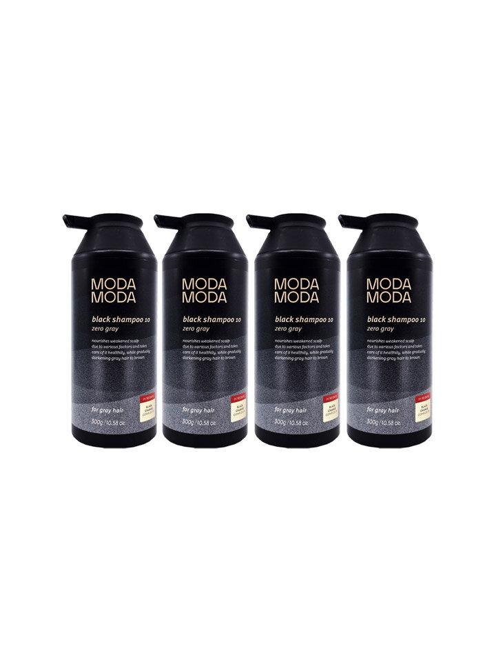 MODA Zero Gray Black Shampoo 10 300g 4ea Hair Loss Gray Dye