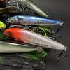 Fishing Lure Artificial Hard Swimbait with Treble Hook Realistic Looking Bright Color Natural Swimming Posture Fake Bait Lure