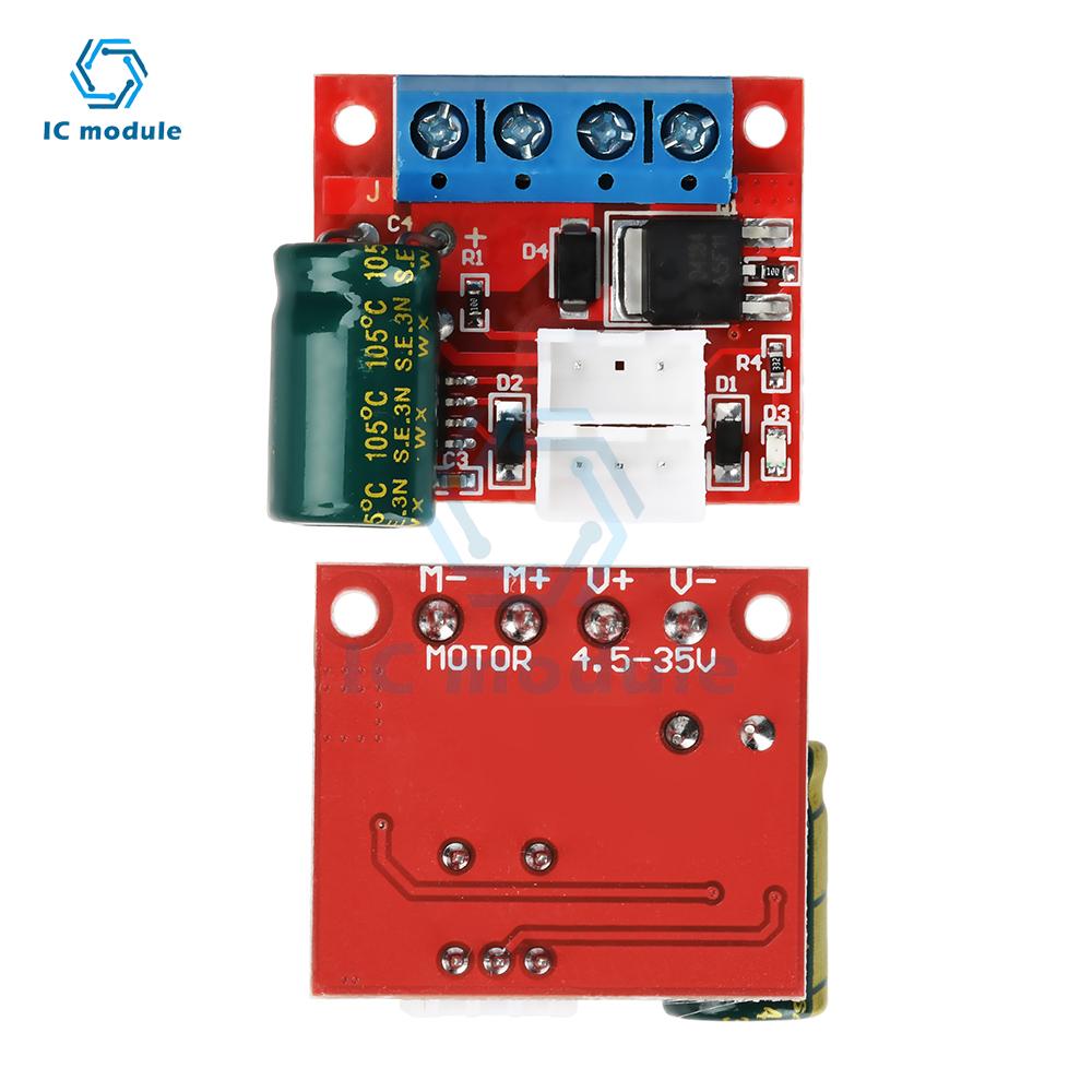 Mini 5A PWM Motor Speed Controller Module DC 4.5-35V Brushless Motor Driver  LED Dimmer Speed Control Switch Board
