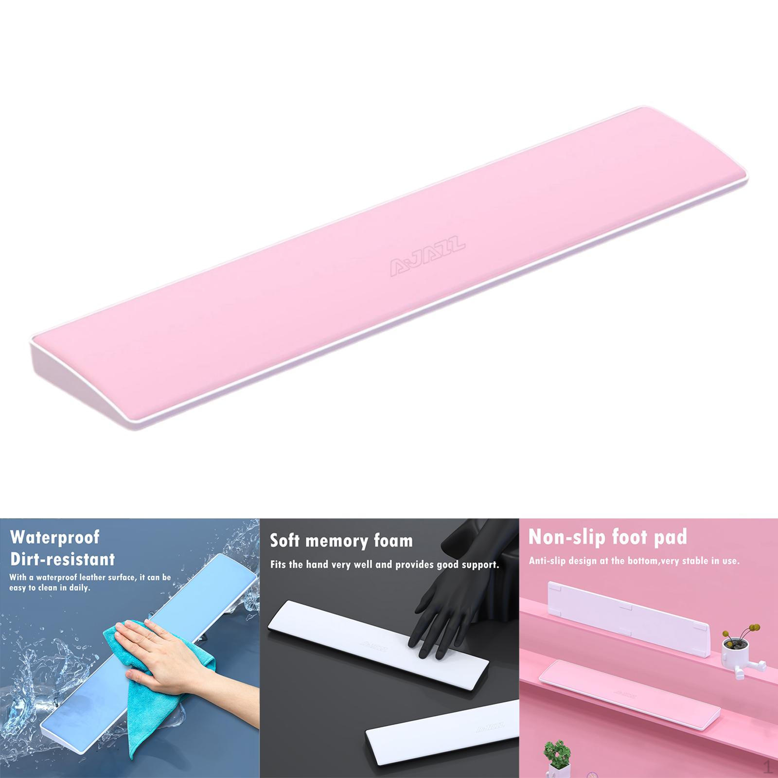 

Эргономичная клавиатура из искусственной кожи, мягкая противоскользящая подушка, очищаемая профессиональная кожаная подушка на запястье