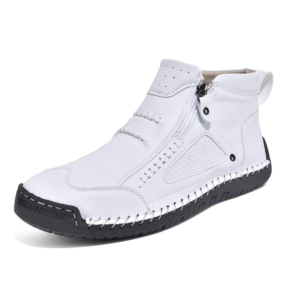 Übergröße Herren Leder Slipper Outdoor Stiefeletten