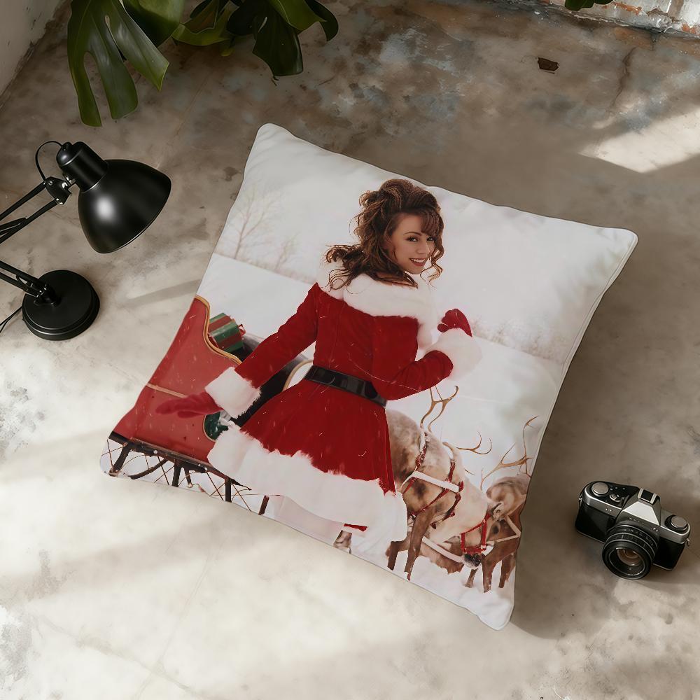 Singer M-Mariah C-Carey Merry Christmas cushion cover Home Office Convenient Nordic Simplicity Hit With Zipper Cushion Cover