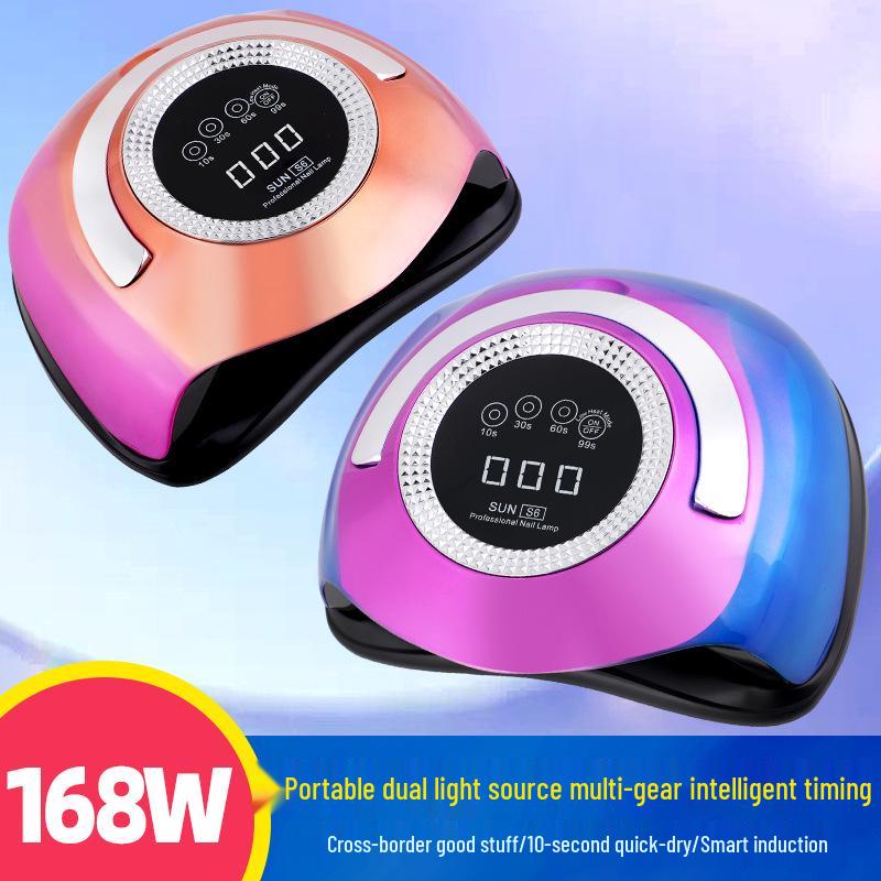 

168W High-Power LED Gradient Nail Lamp - Fast-Drying UV Phototherapy Machine