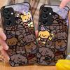 Glowing Kitten For Samsung Galaxy A15 5G 54 4G 51 50 24 35 90 71 12 51 53 52S 80 22 34 Black Tempered Glass Phone Case