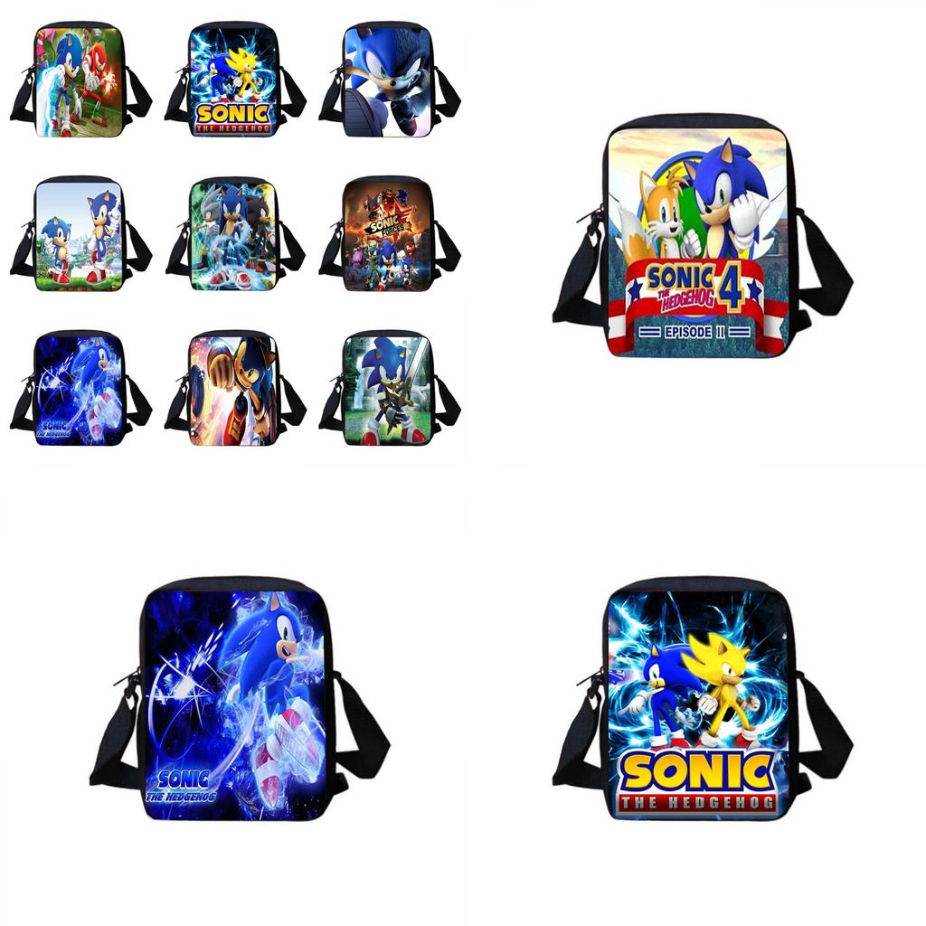 Mochila Escolar Sonic para Estudantes Grande Capacidade Impermeável Bolsa de Ombro Viagem ao Ar Livre Presente