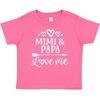 Inktastic Mimi And Papa Love Me Baby T-Shirt Grandbaby Clothes Childs Valentine
