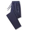 Men's Pure Cotton Lightweight Straight-Leg Sweatpants - Solid Color, Loose Fit for Summer and Spring.