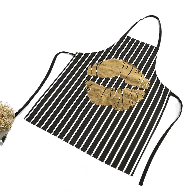 

Корейский стиль Полосатый безрукавный кухонный фартук для уборки Сексуальные губы Рабочая одежда Повседневные потребности Выпечка Аксессуары Простые повседневные OneSize