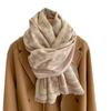 Autumn and winter five-pointed star warm scarf women's long thickened imitation cashmere scarf stall