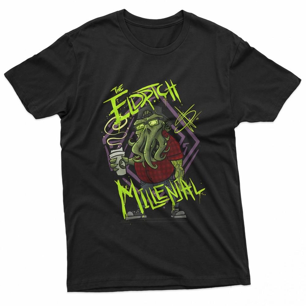 The Eldritch Millennial Hipster Horror TShirt Unisex T-Shirt XXL