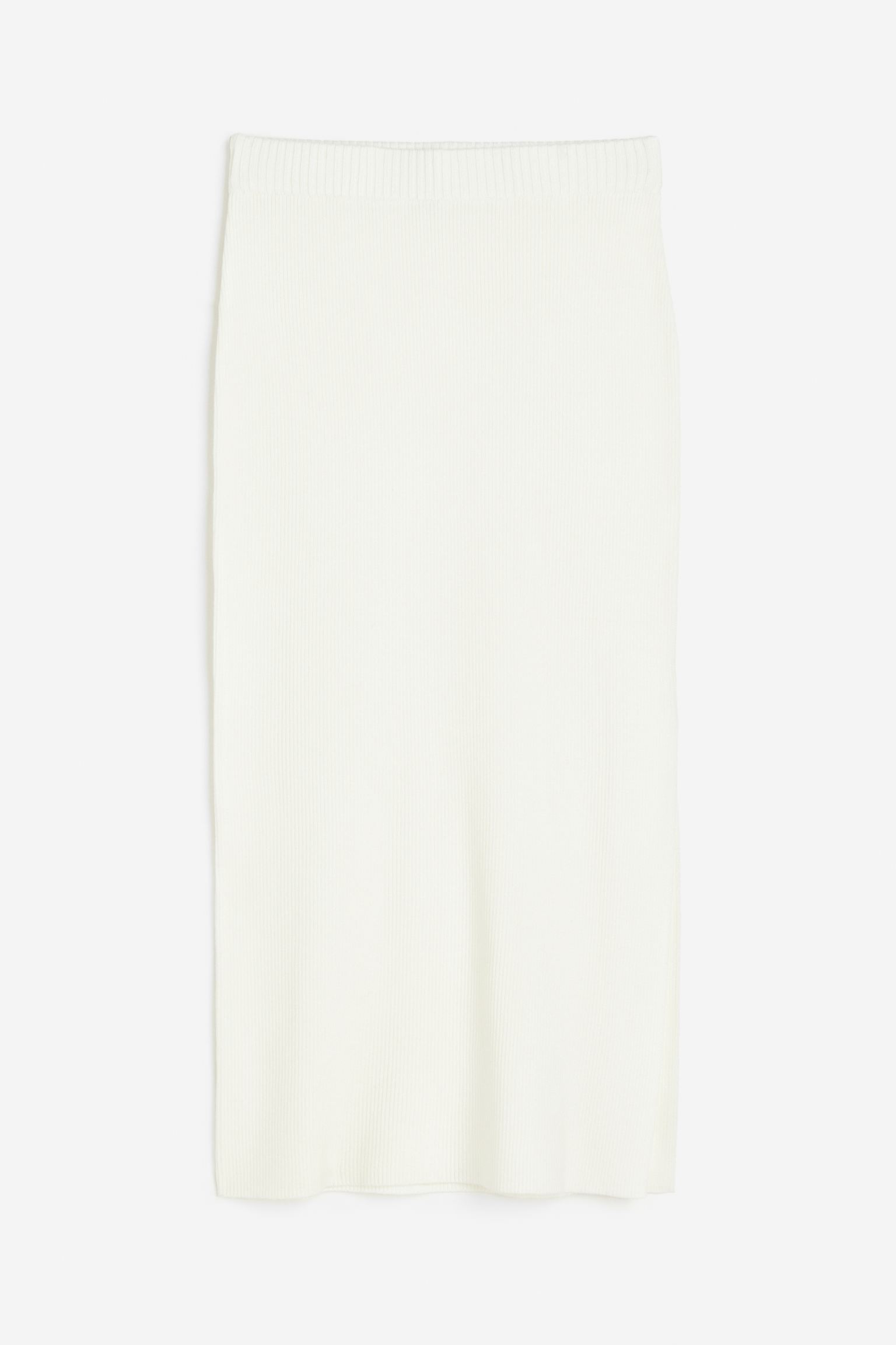 

Rib-knit pencil skirt