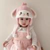Warm Baby Knitted Cap Soft Fluffy Warm Hat New Ear Protection Cap