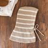 Winter Kids Balaclava Hat Korean Stripe Toddler Hooded Beanies Warm Woolen Children Boy Girl Knitted Caps Scarf