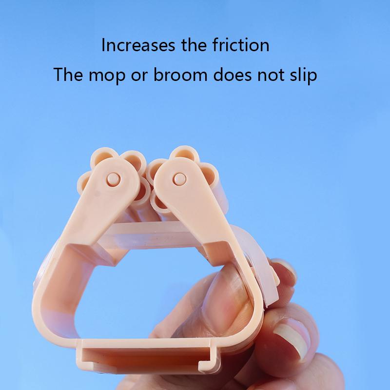 2/4/5/10Pcs Wall Mounted Mop Organizer Holder Adhesive Broom Hanger Hooks Bathroom Kitchen Storage Racks Home Accessorie