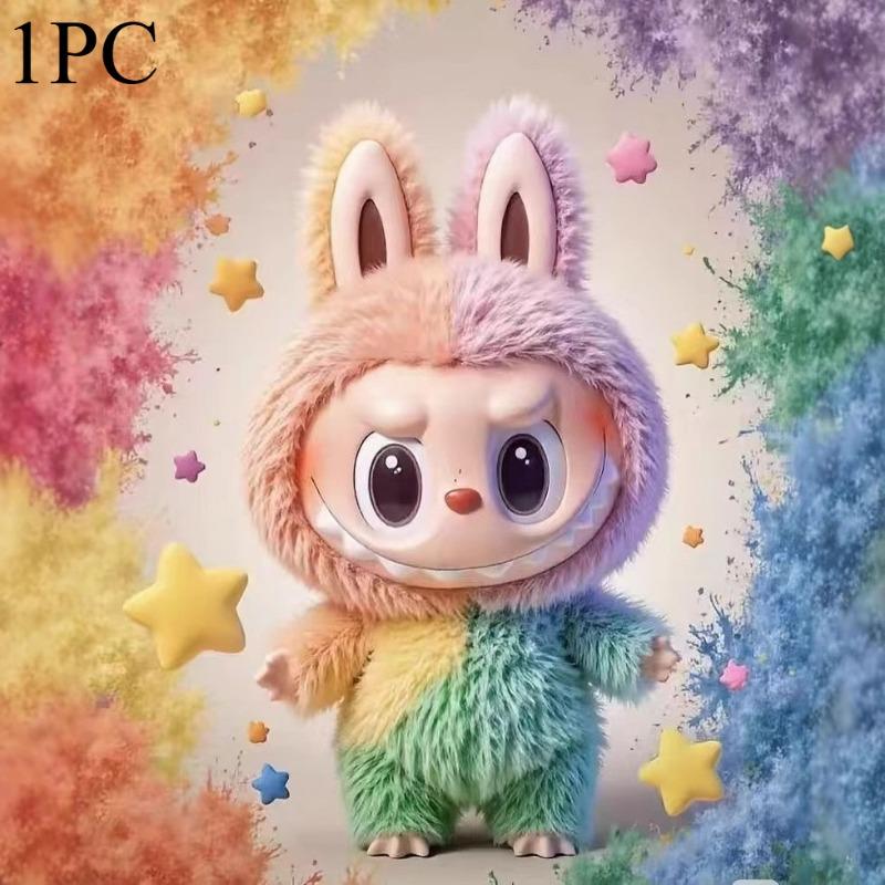 

1 УПАКОВКА плюшевая кукла bubble rabub, быстрорастущие волосы, виниловое лицо, трендовая игровая фигурка, подарок 15cm blind box with blind bag