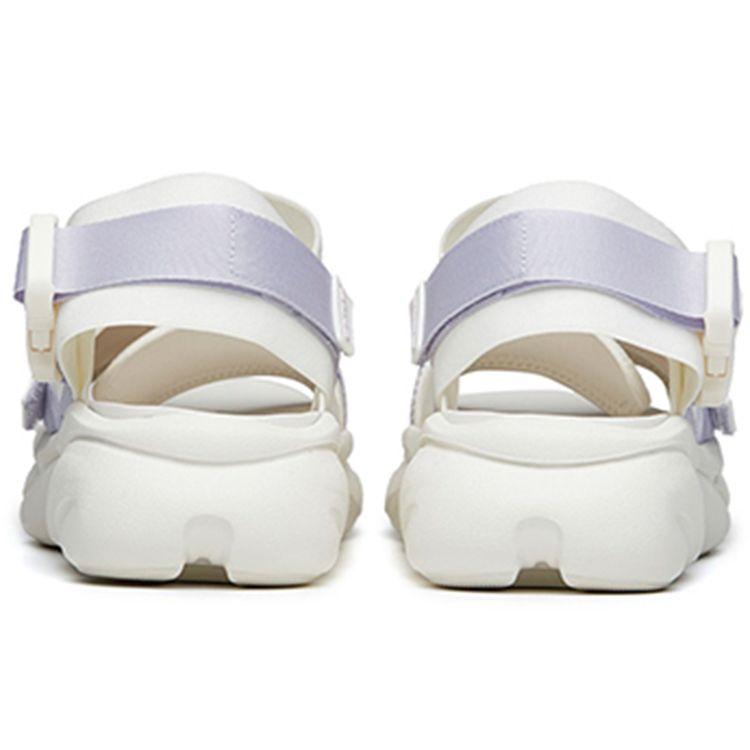 Anta Lightweight Breathable Beach Sandals Women sandals White Purple 922226966-2