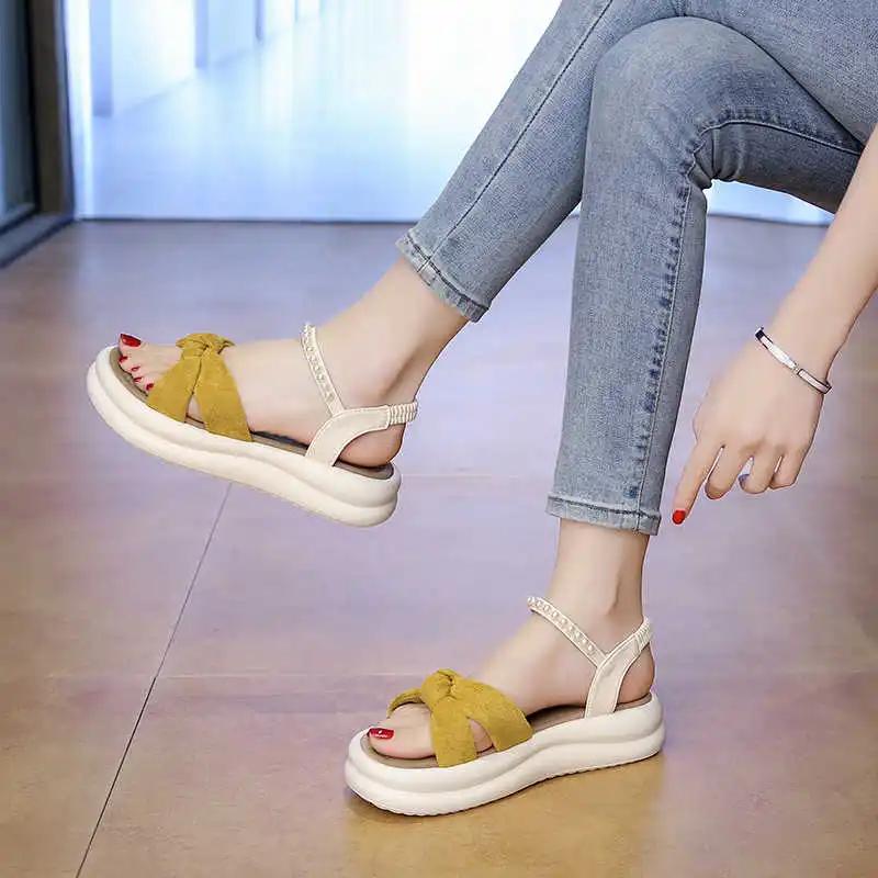 Fashion Autumn-spring Does Not Slip Flat Sandals Female Snekaers Shoes Home Slippers For Women Sneakers Sports Krasovki Unusual