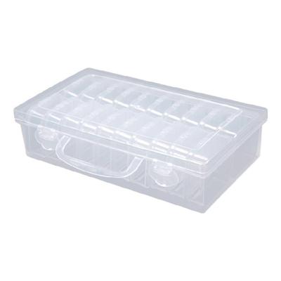 Staubdichtes Bastel-Organizer-Set, 20 Stück, durchsichtige Kunststoffboxen, stapelbares Design für Projekte, Angeln, Kleinteile, täglichen Gebrauch