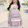 2025 Summer New High School Student Book Bag Sturdy Oxford Wear-resistant Teenager Girl School Bag Lightweight Large Capacity College Student Backpack