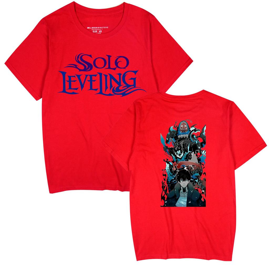 Popular Anime 'Solo Leveling' Unisex Casual Short Sleeve T-shirt for Couples