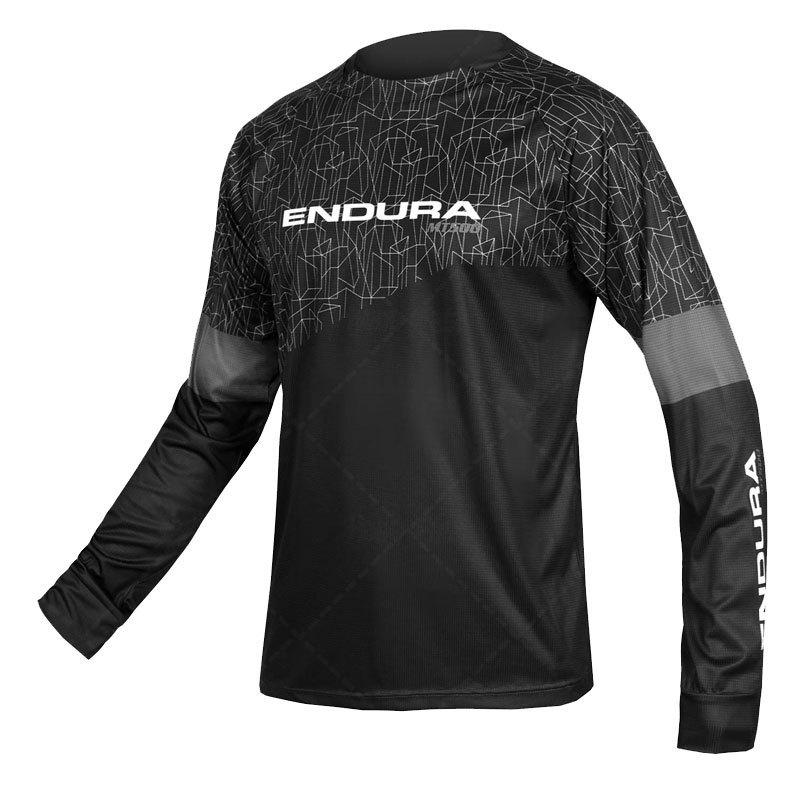 Endura downhill suit, men's quick-drying shirt, round neck, off-road riding suit, off-road motorcycle shirt, long-sleeved racing suit.