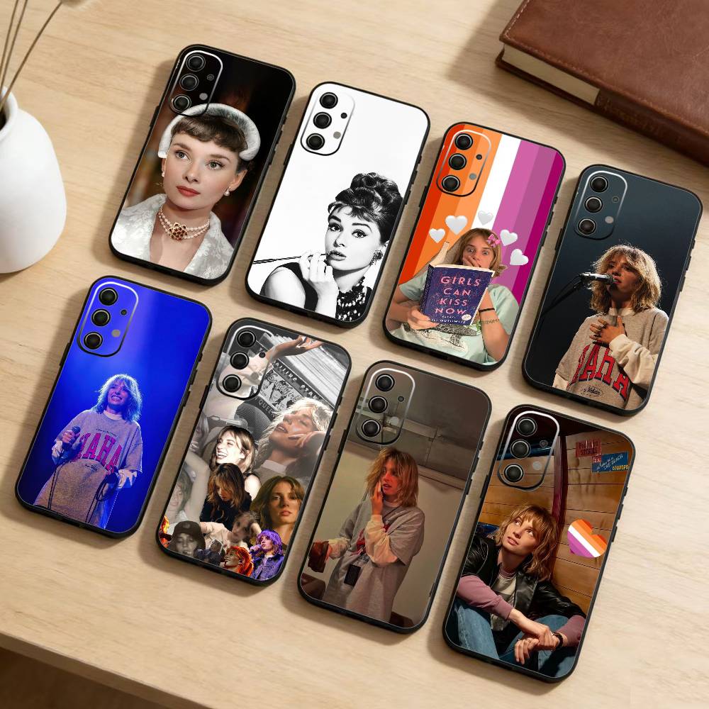 A-Audrey H-Hepburn Super Actor Phone Case For Samsung Galaxy A73,A72,A71,A70,A52,A51 Others Soft Black Cover
