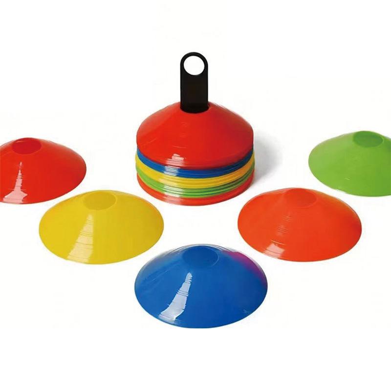 Durable Thickened Football Training Markers: Round Mouth Obstacle Cones