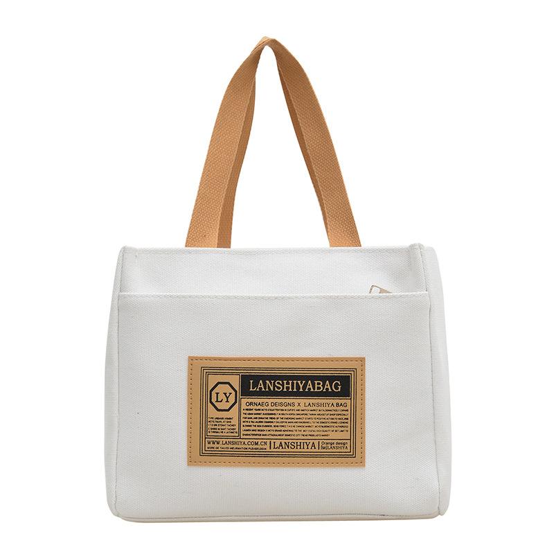 New canvas bag, multi-functional, fashionable and versatile, simple make-up bag, niche design, student class messenger bag