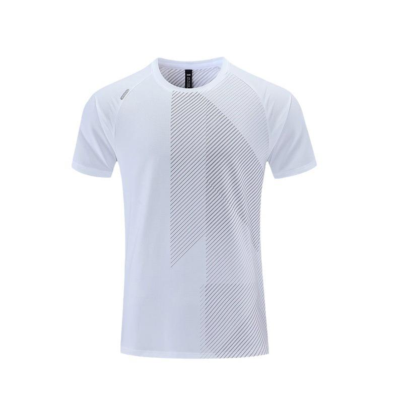 Men's Quick Dry Loose Fit Short Sleeve Sports T-shirt - Casual European American Fashion Fitness Top